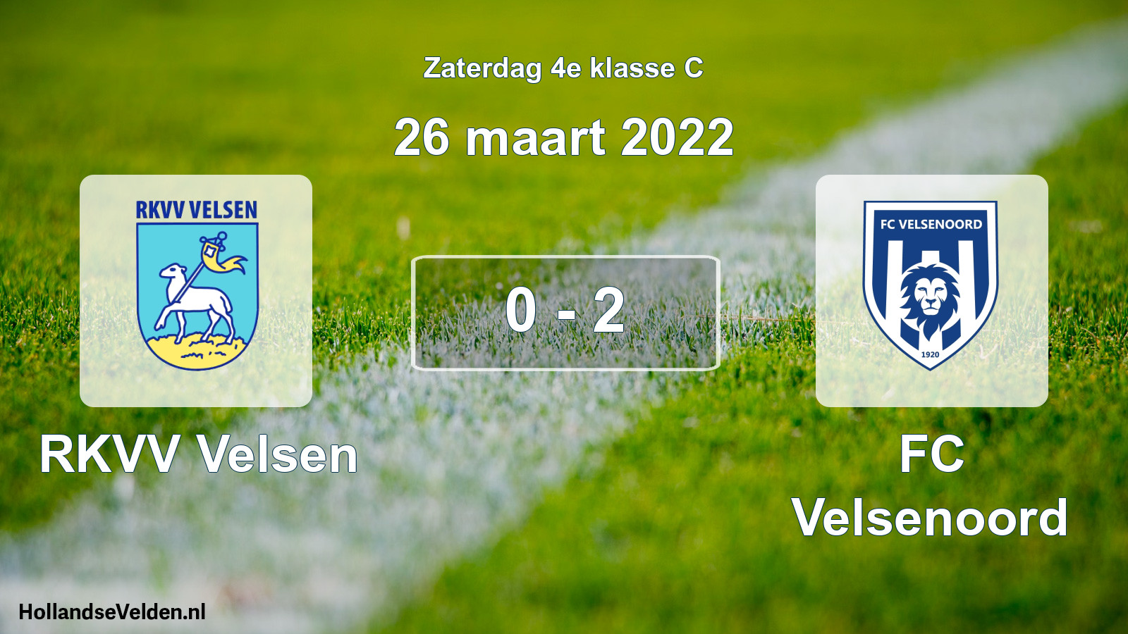 Total number of matches played: RKVV Velsen - FC Velsenoord 0 - 2 (26 March 2022)