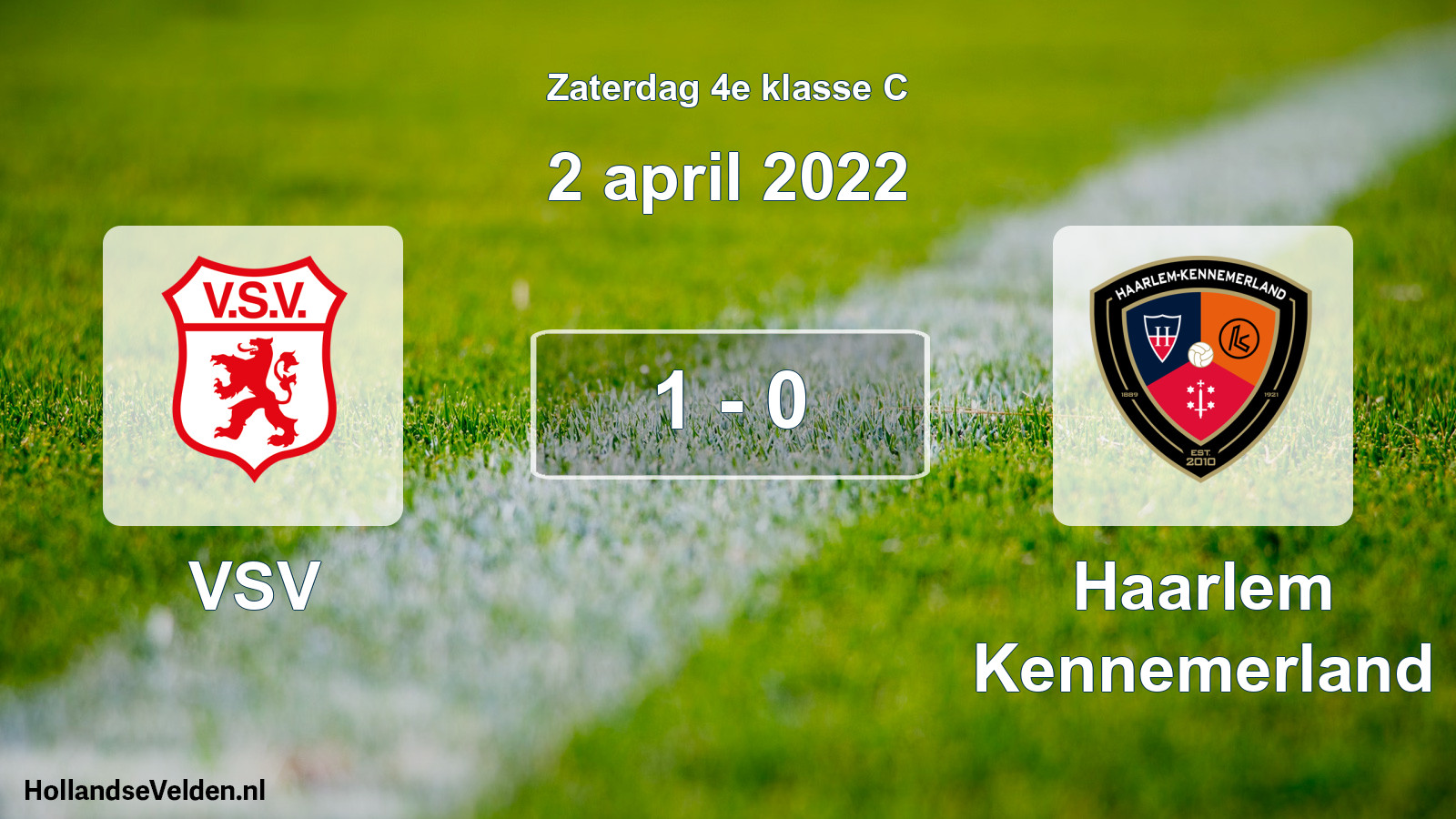 Total number of matches played: VSV - Haarlem Kennemerland 1 - 0 (2 April 2022)