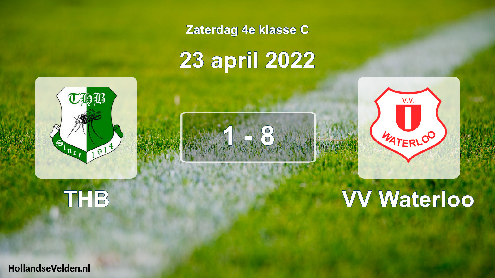 Total number of matches played: THB - VV Waterloo 1 - 8 (23 April 2022)