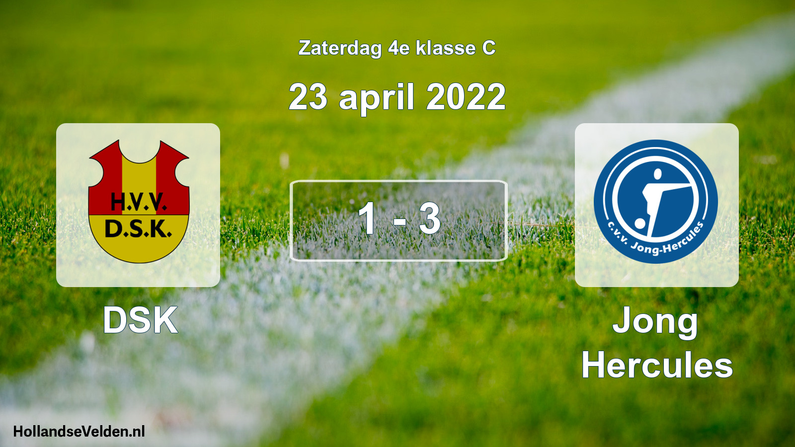 Total number of matches played: DSK - Jong Hercules 1 - 3 (23 April 2022)