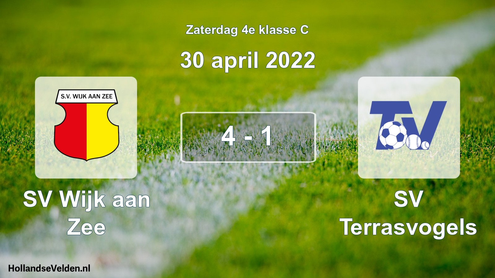 Total number of matches played: SV Wijk aan Zee - SV Terrasvogels 4 - 1 (30 April 2022)