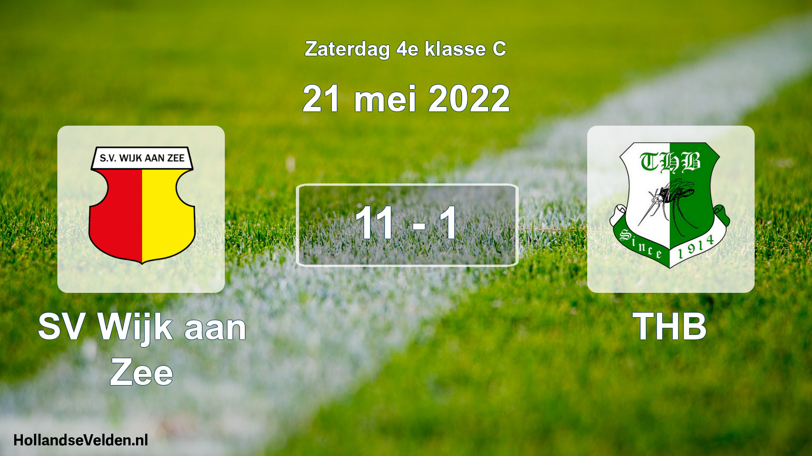 Total number of matches played: SV Wijk aan Zee - THB 11 - 1 (21 May 2022)