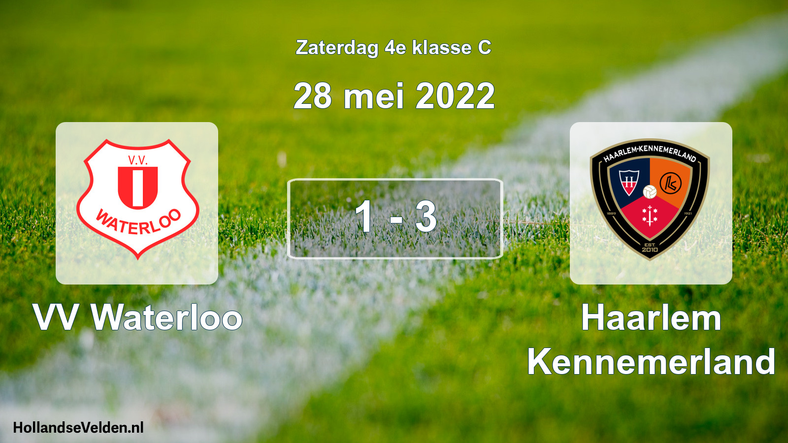 Total number of matches played: VV Waterloo - Haarlem Kennemerland 1 - 3 (28 May 2022)