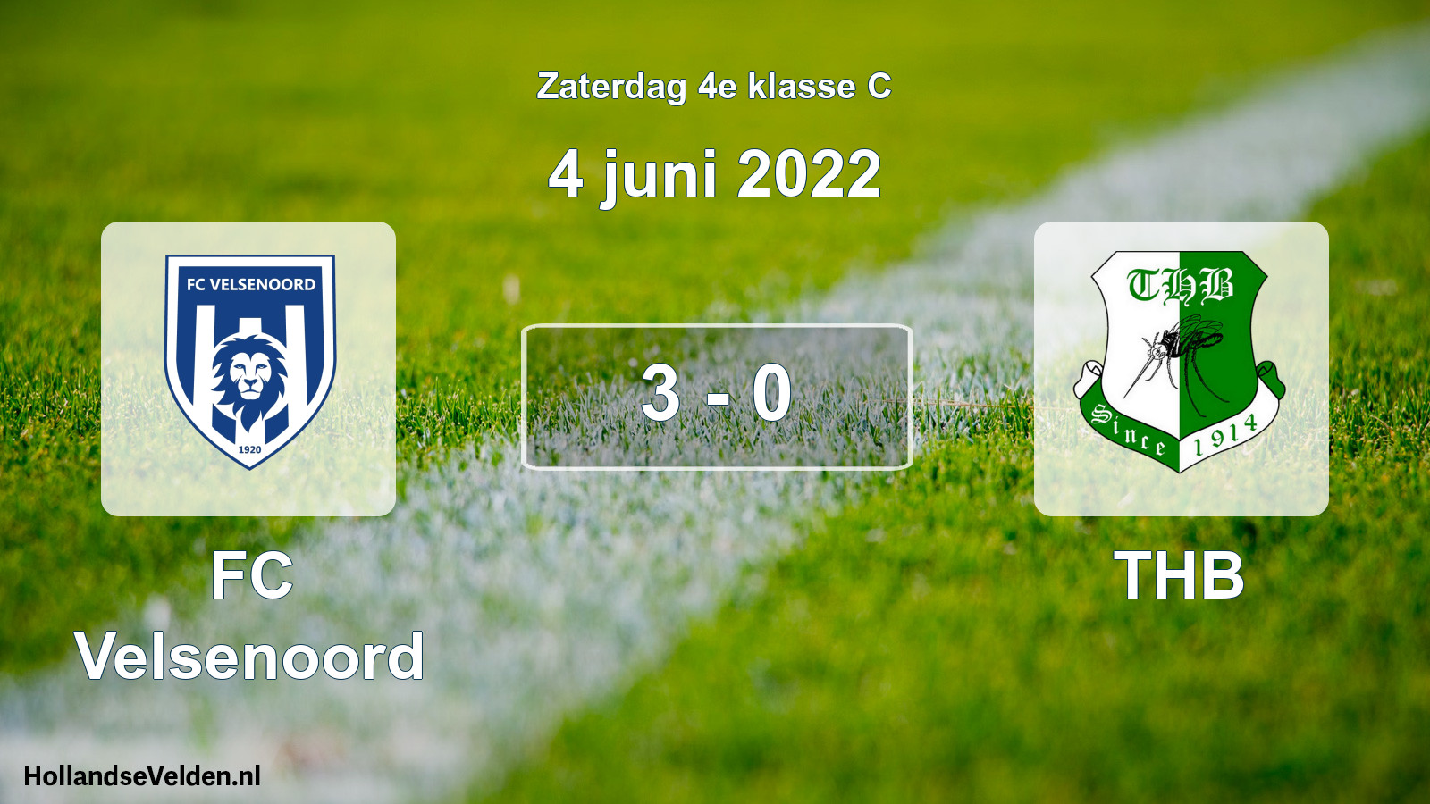 Total number of matches played: FC Velsenoord - THB 3 - 0 (4 June 2022)
