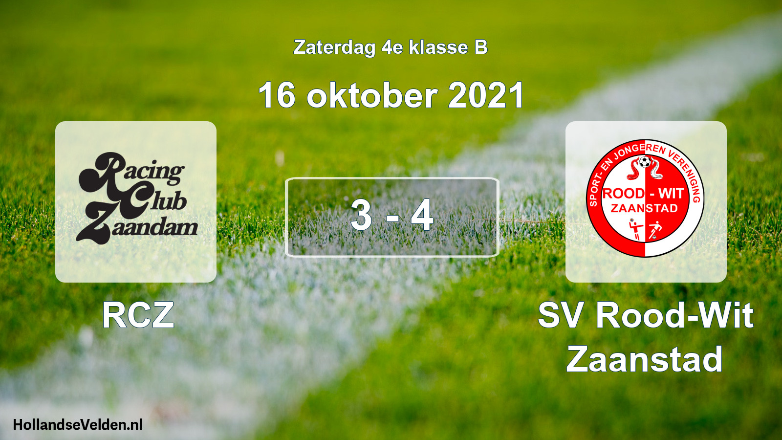 Total number of matches played: RCZ - SV Rood-Wit Zaanstad 3 - 4 (16 October 2021)
