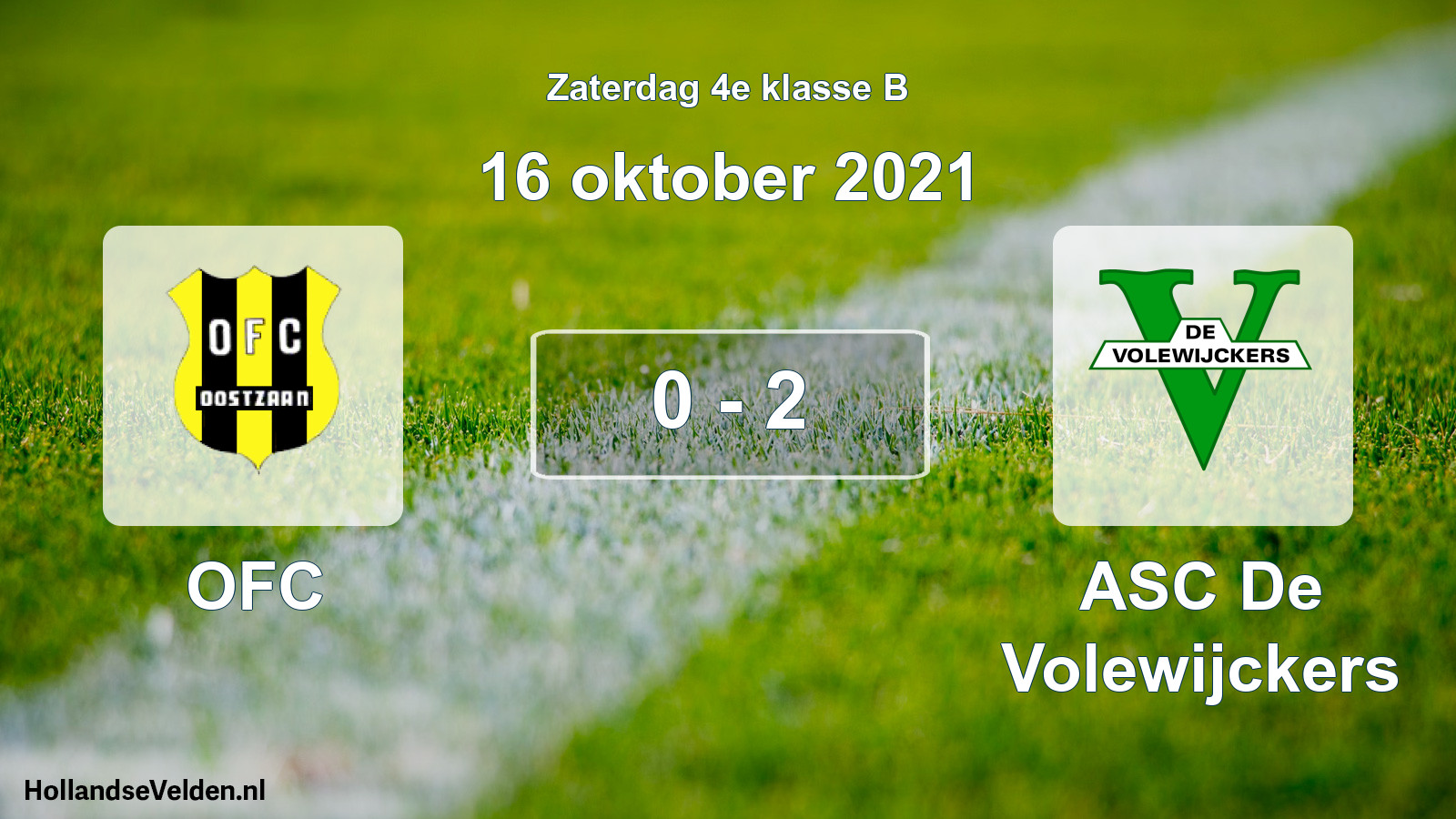 Total number of matches played: OFC - ASC De Volewijckers 0 - 2 (16 October 2021)
