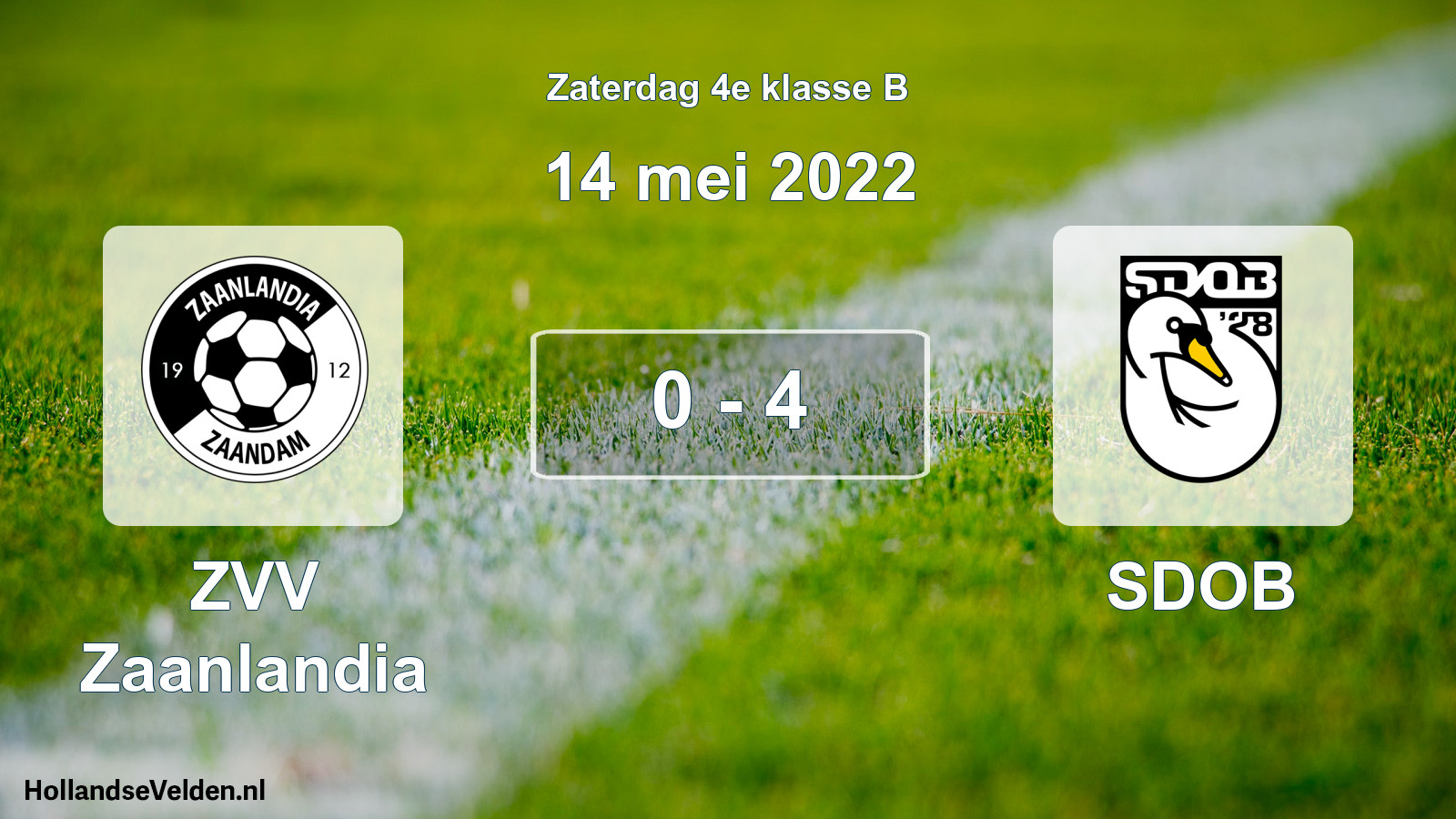 Total number of matches played: ZVV Zaanlandia - SDOB 0 - 4 (14 May 2022)