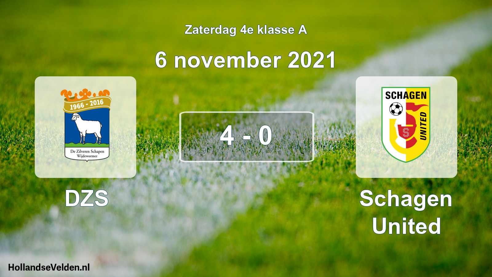 Total number of matches played: DZS - Schagen United 4 - 0 (6 November 2021)