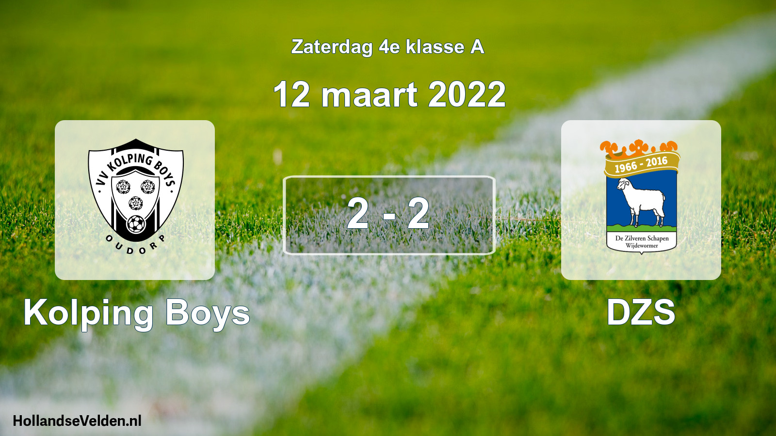 Total number of matches played: Kolping Boys - DZS 2 - 2 (12 March 2022)