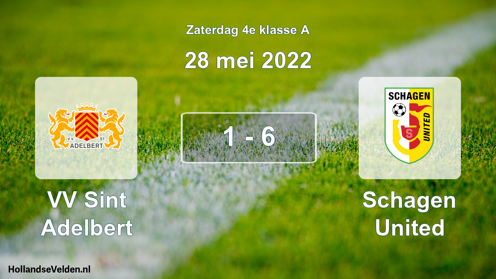 Total number of matches played: VV Sint Adelbert - Schagen United 1 - 6 (28 May 2022)