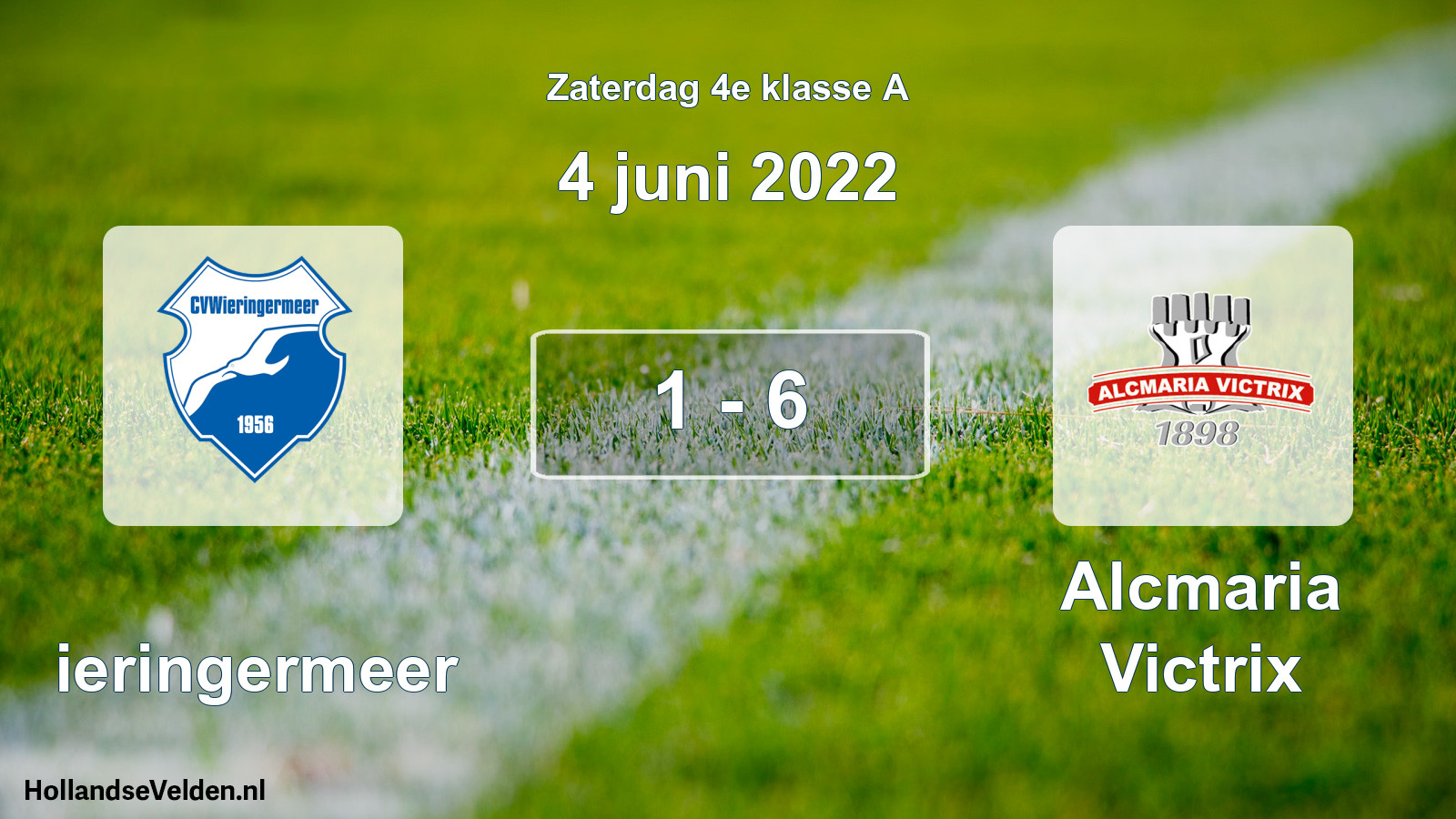 Total number of matches played: Wieringermeer - Alcmaria Victrix 1 - 6 (4 June 2022)