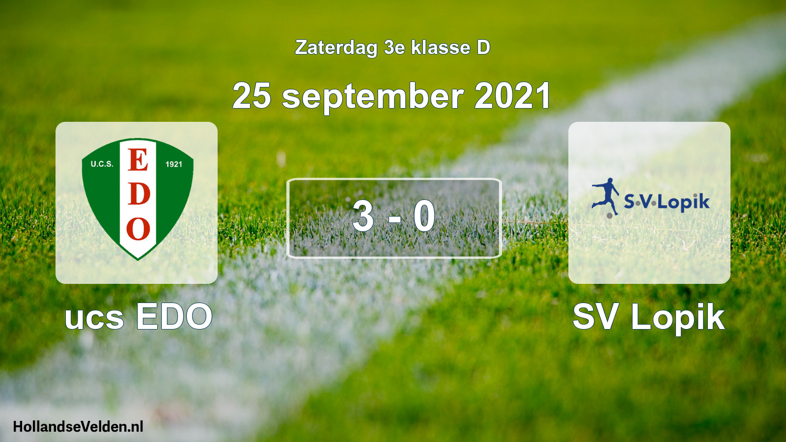 Total number of matches played: ucs EDO - SV Lopik 3 - 0 (25 September 2021)