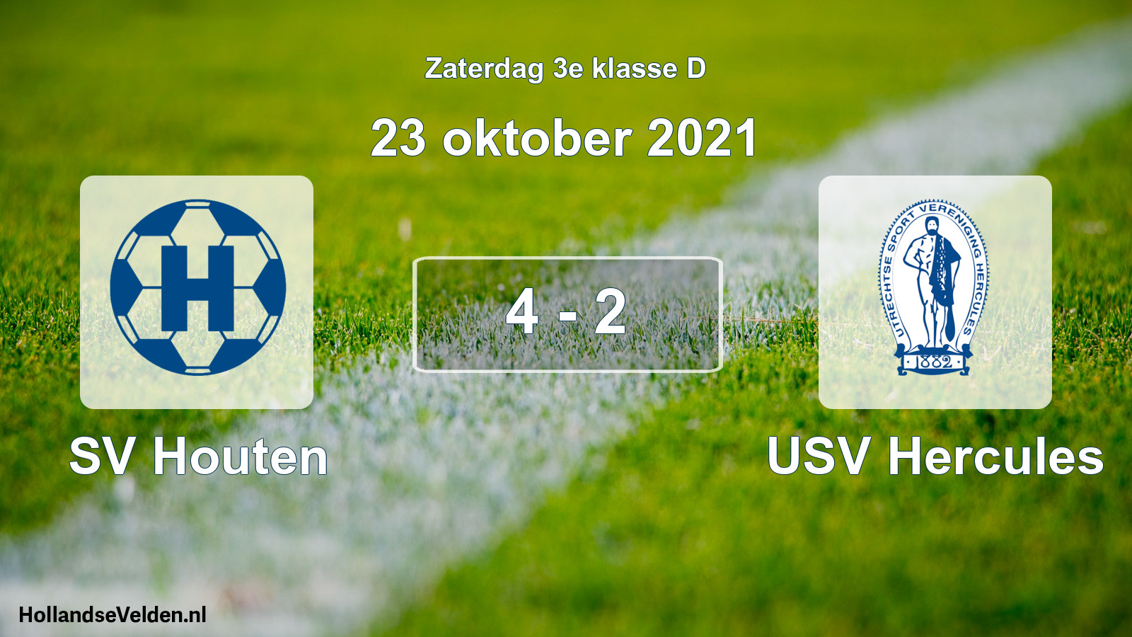 Total number of matches played: SV Houten - USV Hercules 4 - 2 (23 October 2021)