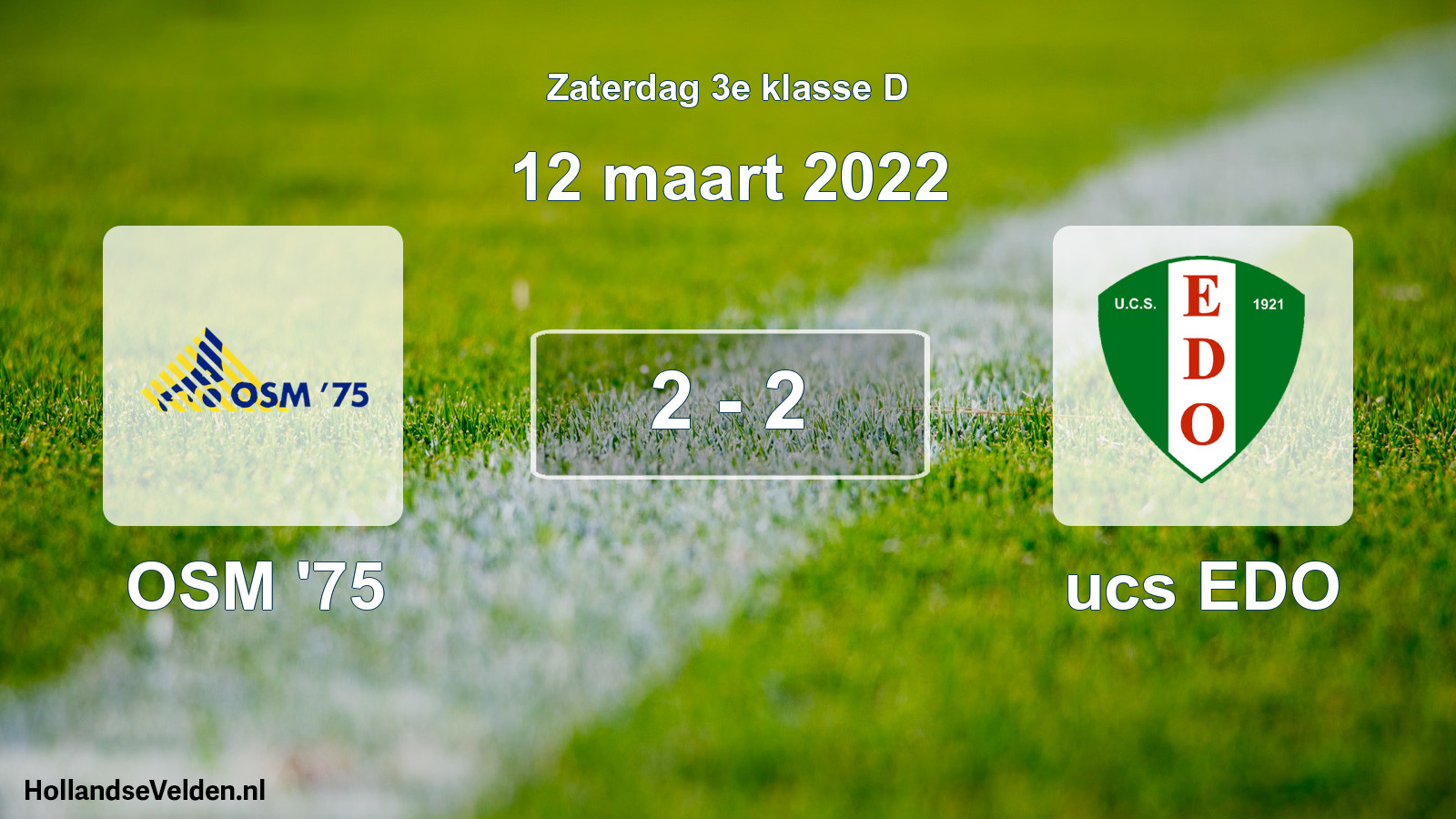 Total number of matches played: OSM '75 - ucs EDO 2 - 2 (12 March 2022)