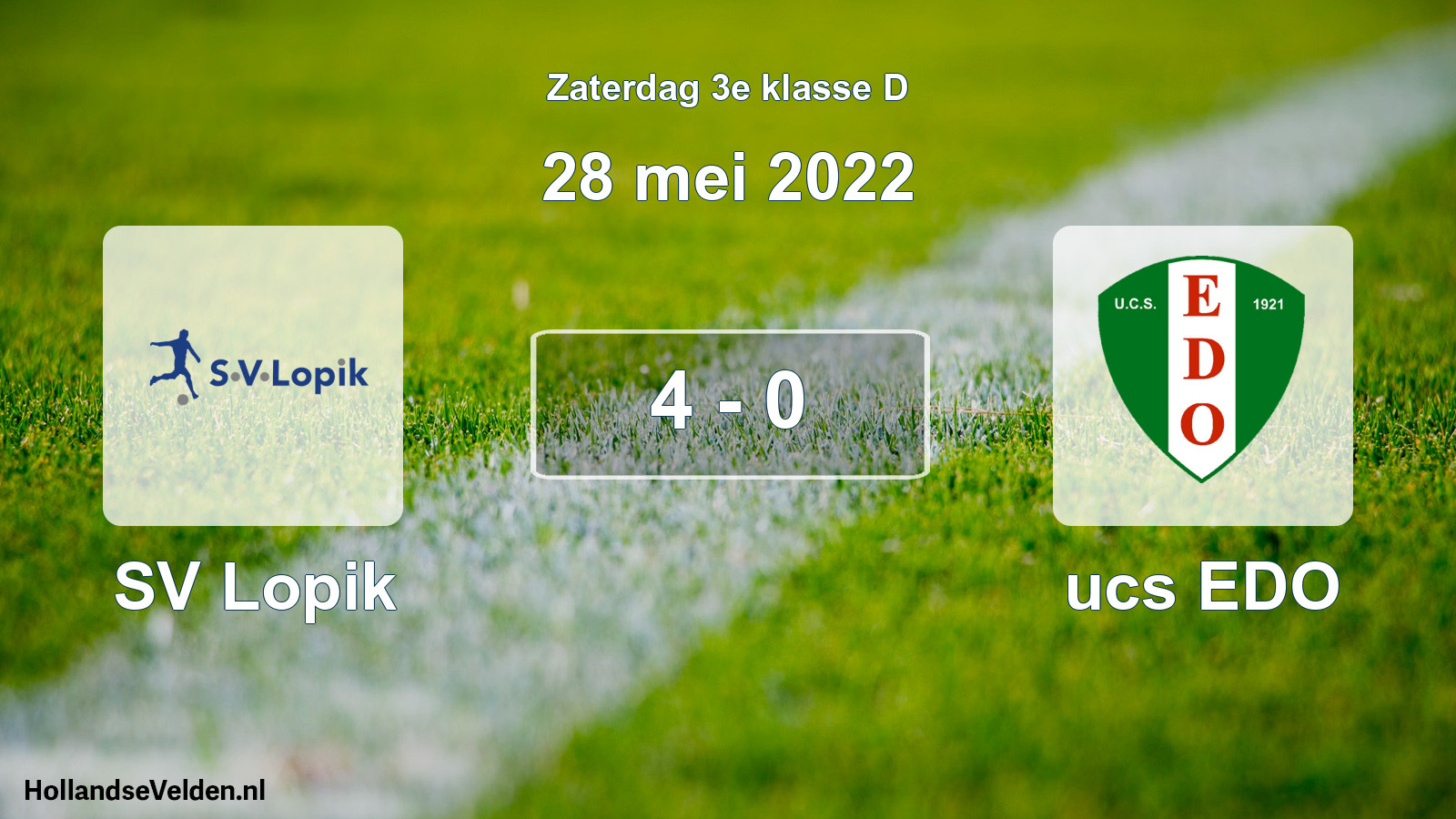 Total number of matches played: SV Lopik - ucs EDO 4 - 0 (28 May 2022)
