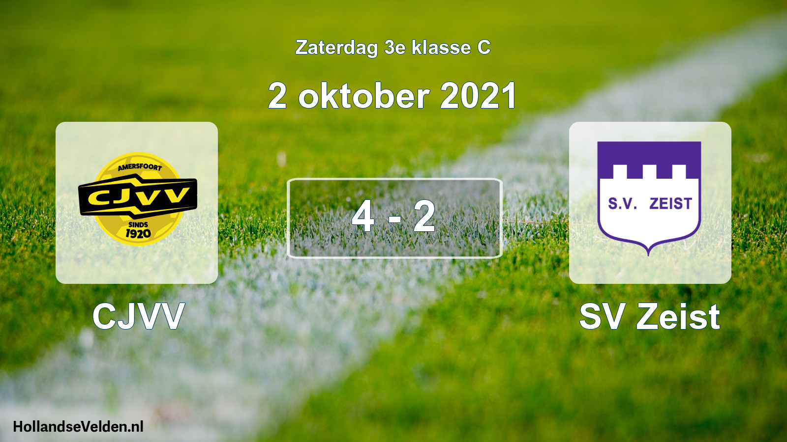 Total number of matches played: CJVV - SV Zeist 4 - 2 (2 October 2021)