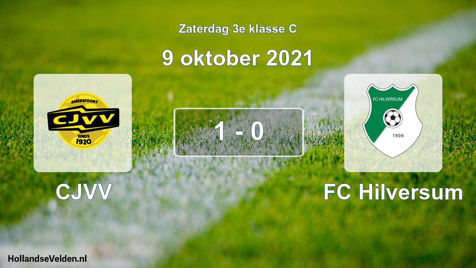 Total number of matches played: CJVV - FC Hilversum 1 - 0 (9 October 2021)