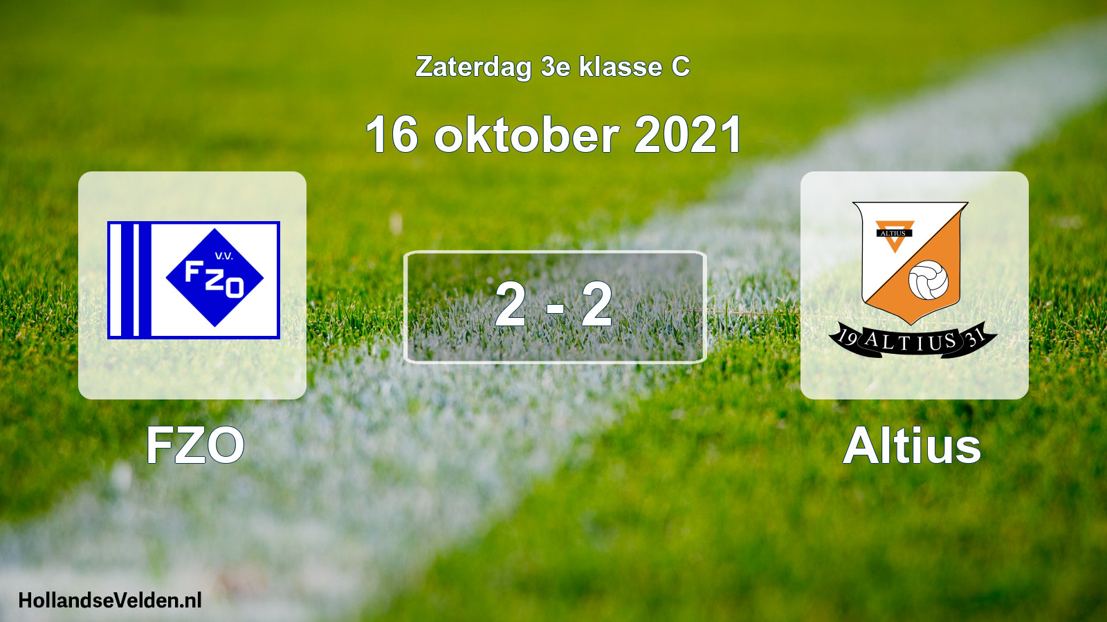 Total number of matches played: FZO - Altius 2 - 2 (16 October 2021)