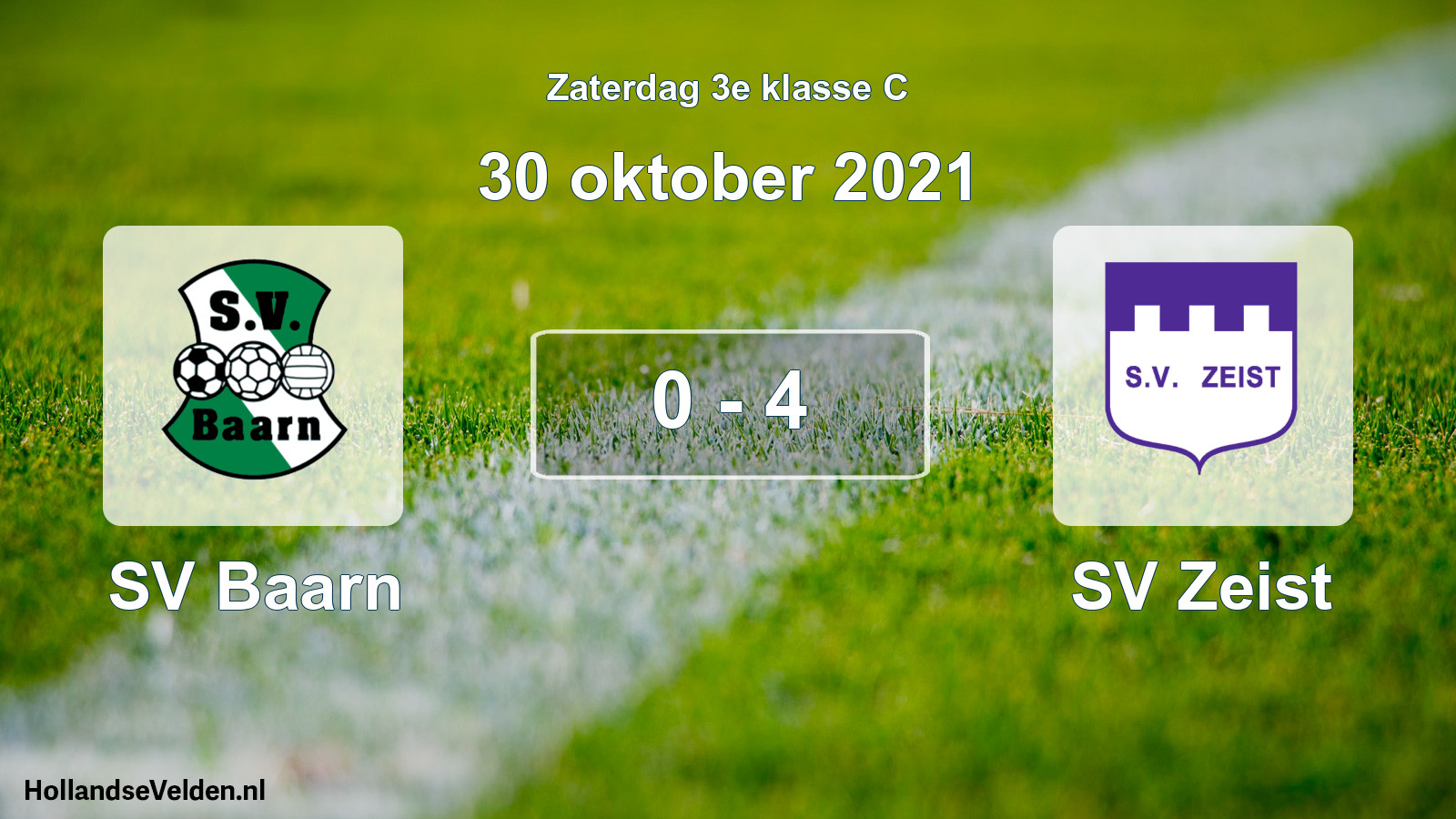 Total number of matches played: SV Baarn - SV Zeist 0 - 4 (30 October 2021)