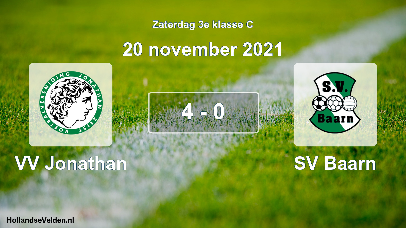 Total number of matches played: VV Jonathan - SV Baarn 4 - 0 (20 November 2021)