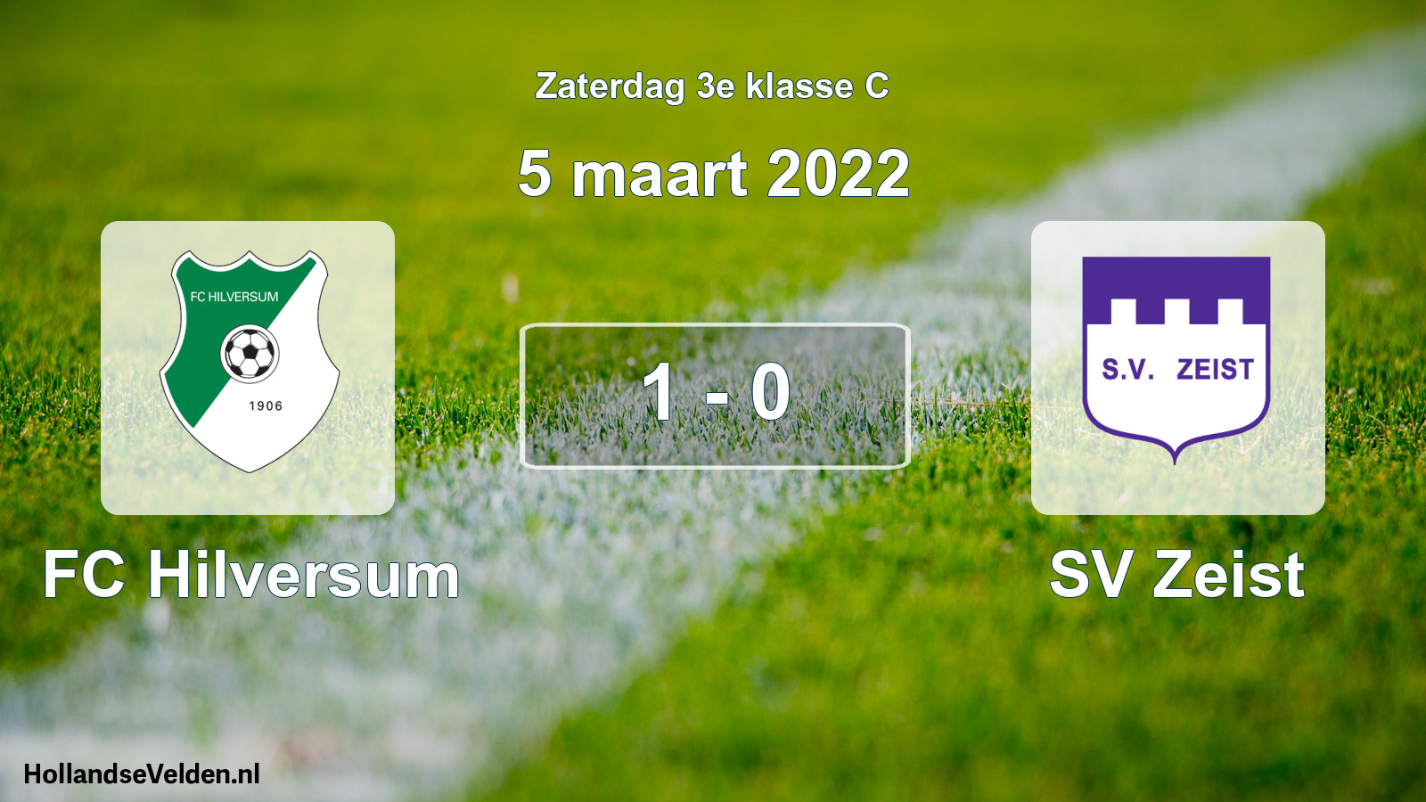 Total number of matches played: FC Hilversum - SV Zeist 1 - 0 (5 March 2022)