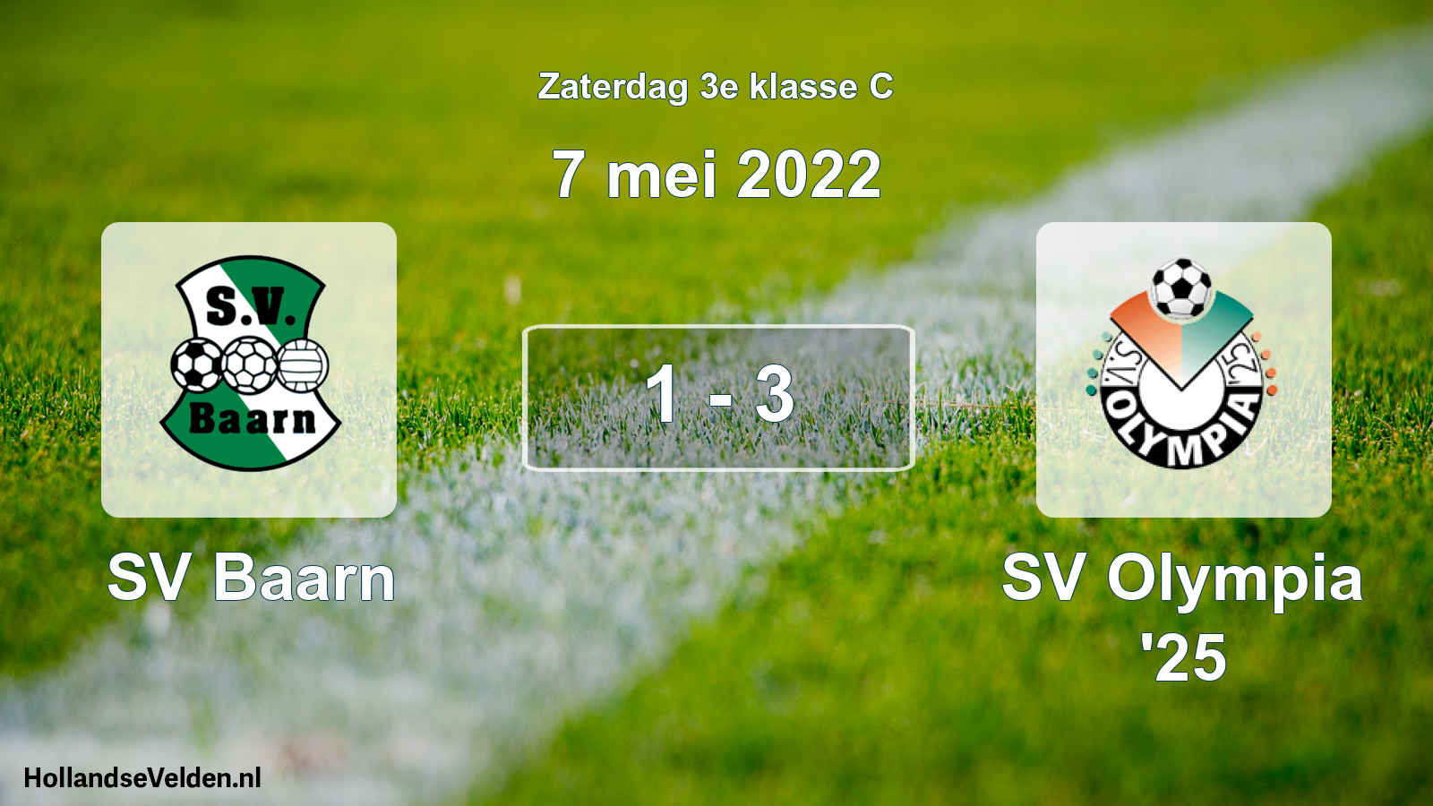 Total number of matches played: SV Baarn - SV Olympia '25 1 - 3 (7 May 2022)