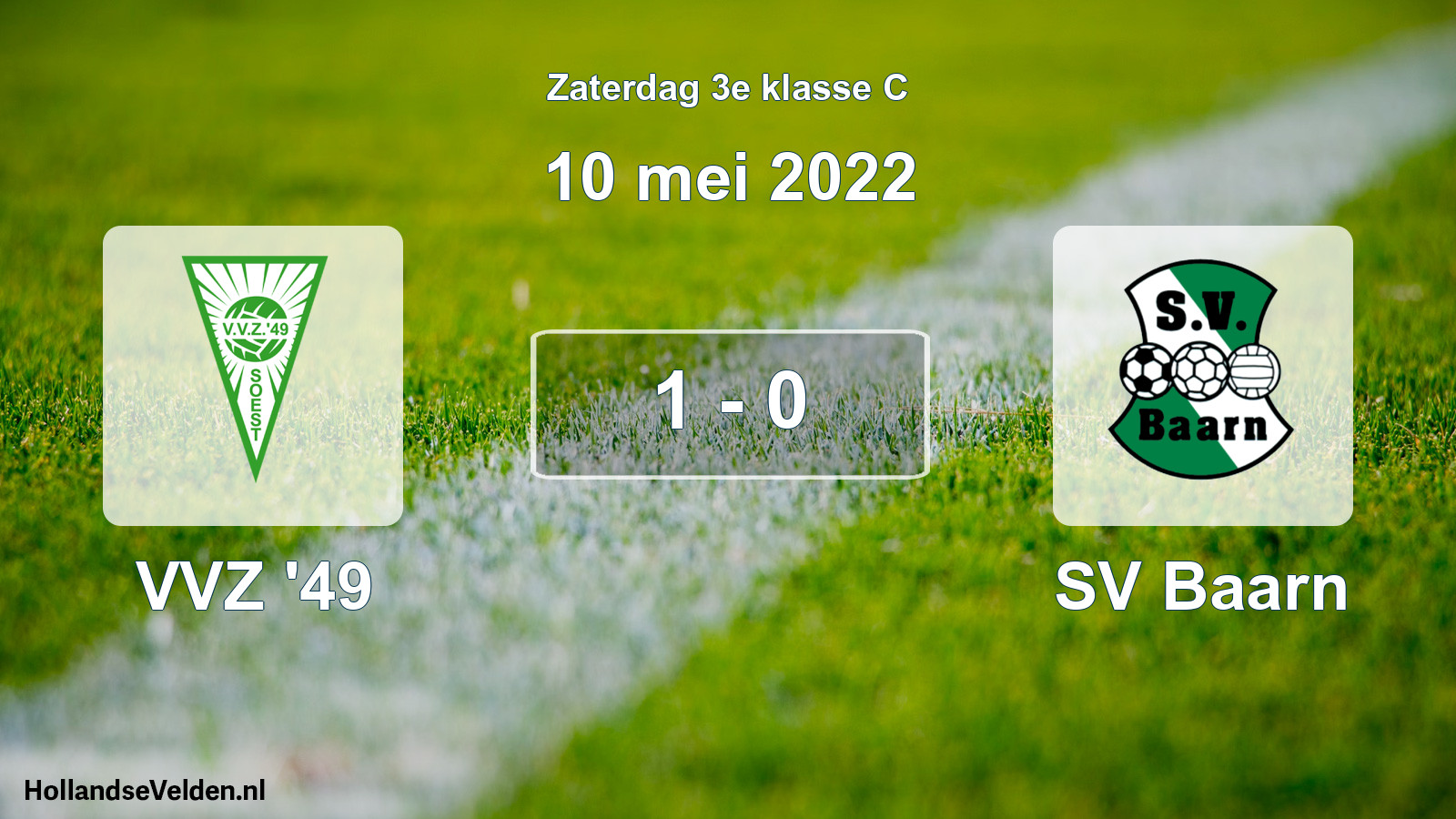 Total number of matches played: VVZ '49 - SV Baarn 1 - 0 (10 May 2022)
