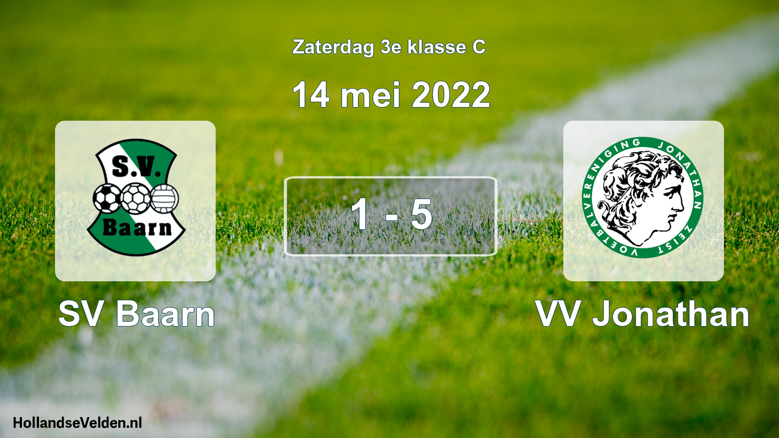 Total number of matches played: SV Baarn - VV Jonathan 1 - 5 (14 May 2022)