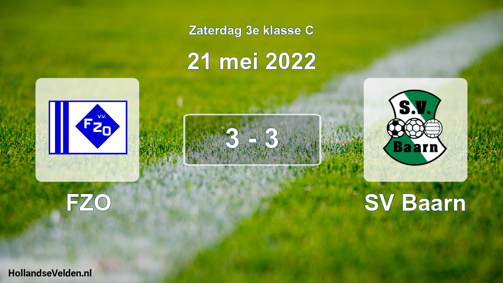 Total number of matches played: FZO - SV Baarn 3 - 3 (21 May 2022)