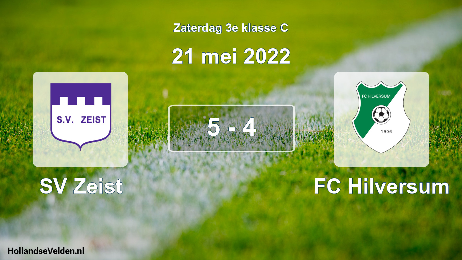 Total number of matches played: SV Zeist - FC Hilversum 5 - 4 (21 May 2022)