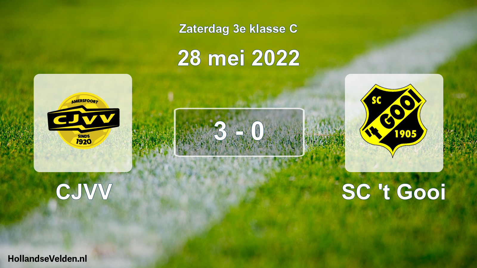 Total number of matches played: CJVV - SC 't Gooi 3 - 0 (28 May 2022)