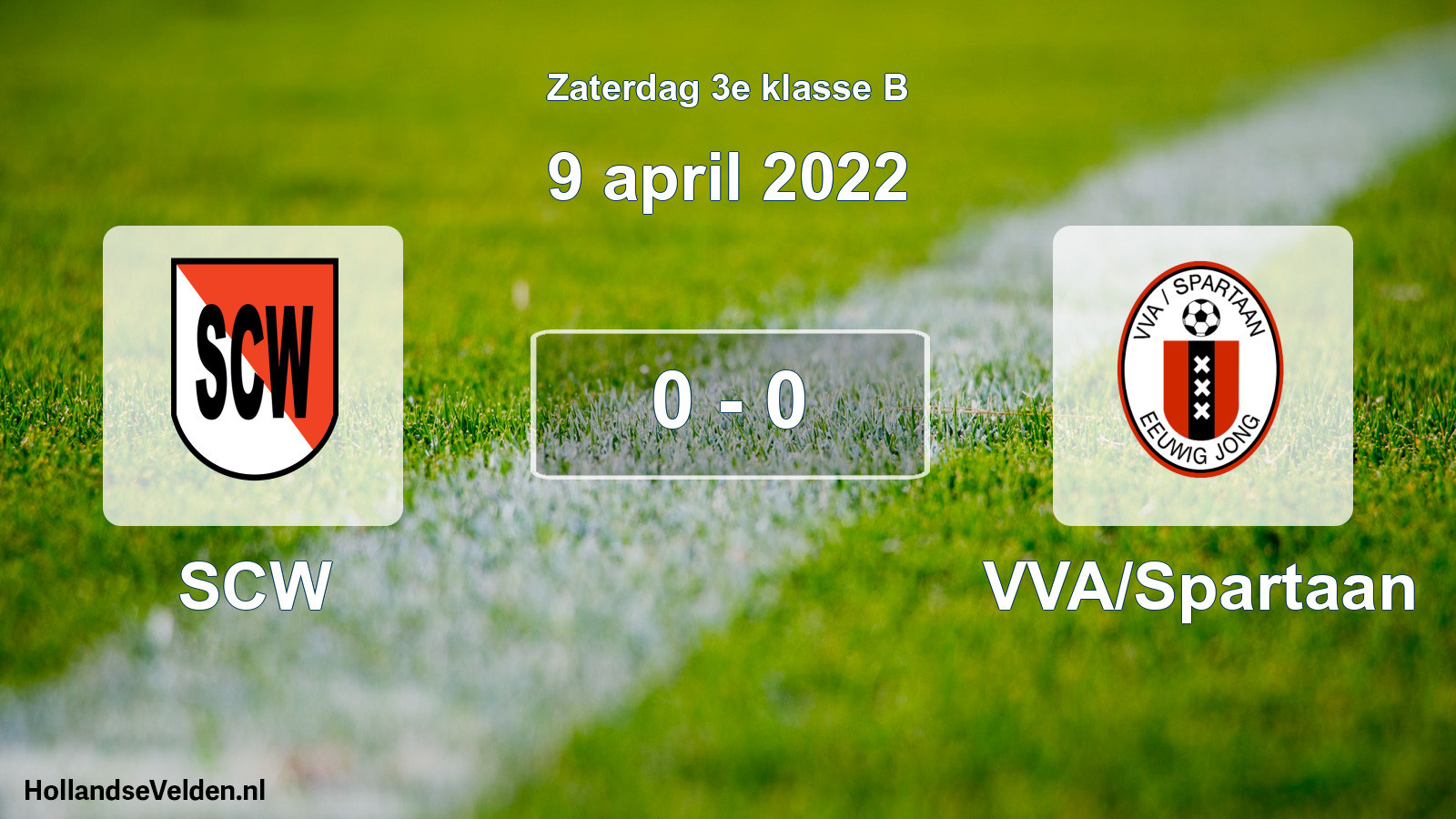 Total number of matches played: SCW - VVA/Spartaan 0 - 0 (9 April 2022)