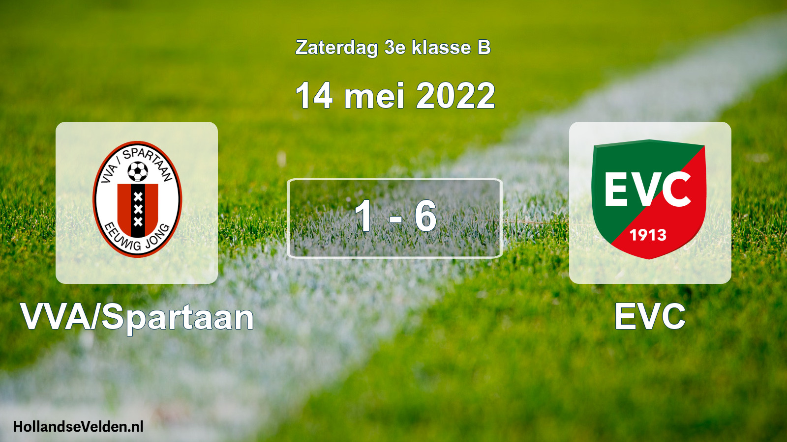 Total number of matches played: VVA/Spartaan - EVC 1 - 6 (14 May 2022)