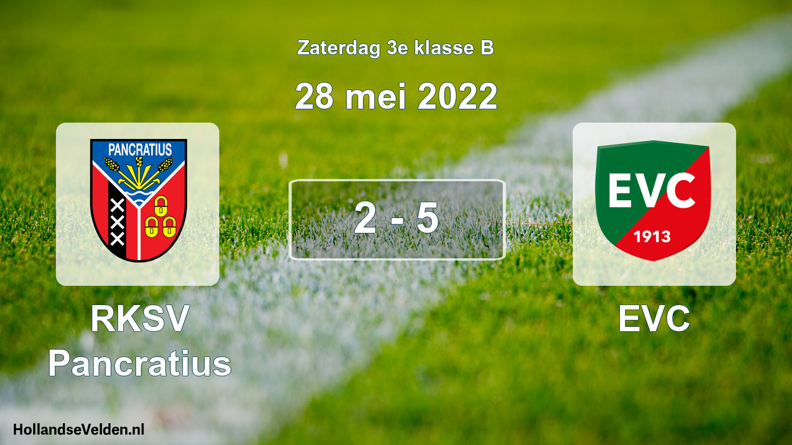 Total number of matches played: RKSV Pancratius - EVC 2 - 5 (28 May 2022)