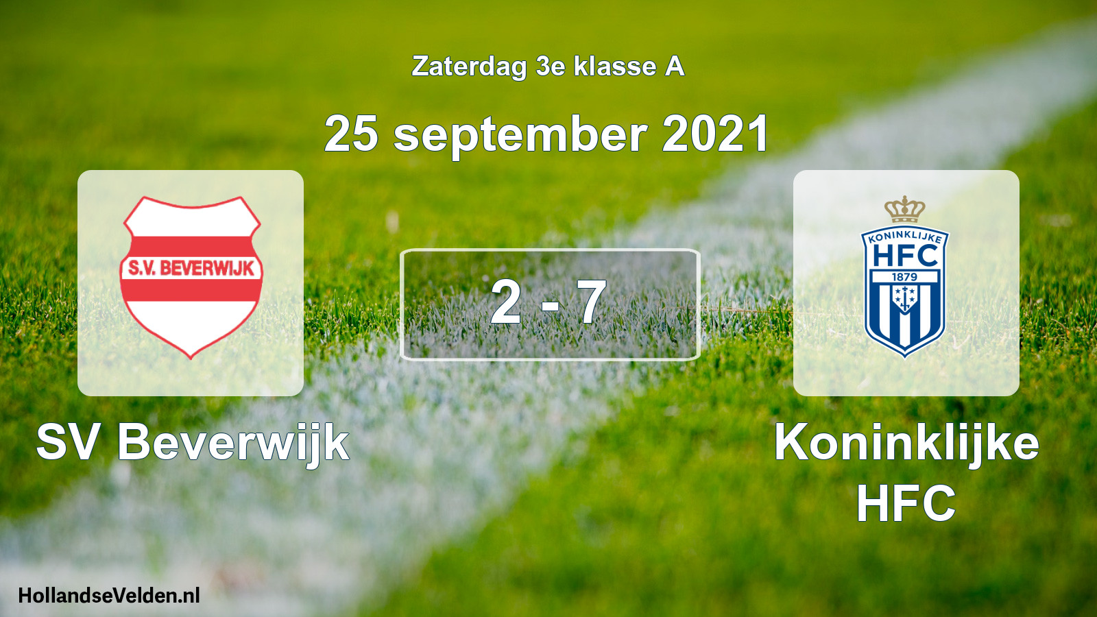 Total number of matches played: SV Beverwijk - Koninklijke HFC 2 - 7 (25 September 2021)