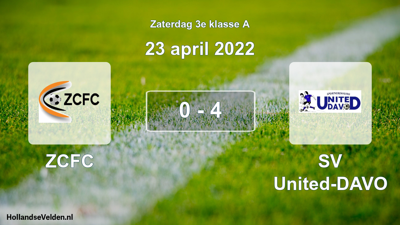Total number of matches played: ZCFC - SV United-DAVO 0 - 4 (23 April 2022)