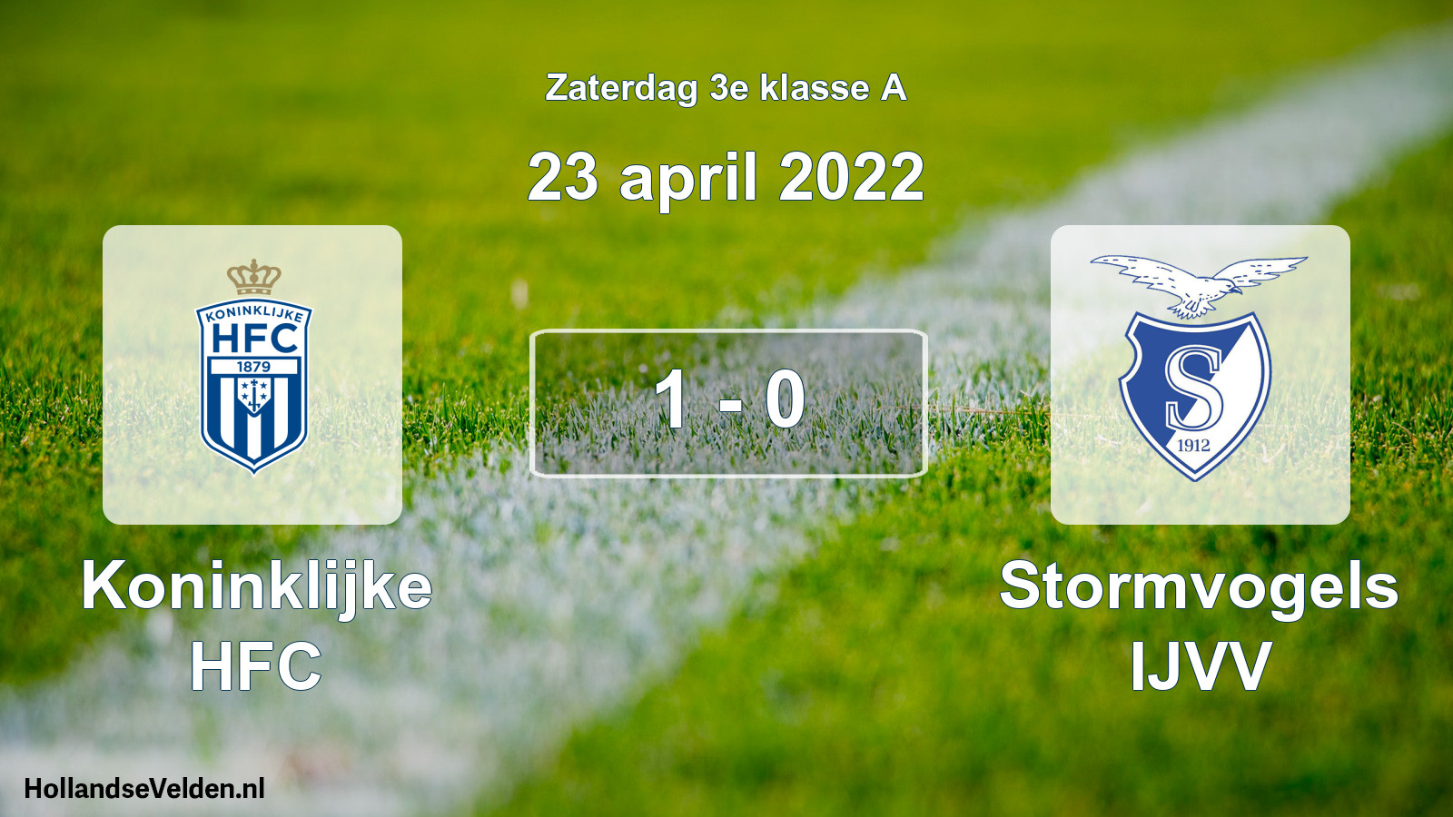 Total number of matches played: Koninklijke HFC - Stormvogels IJVV 1 - 0 (23 April 2022)