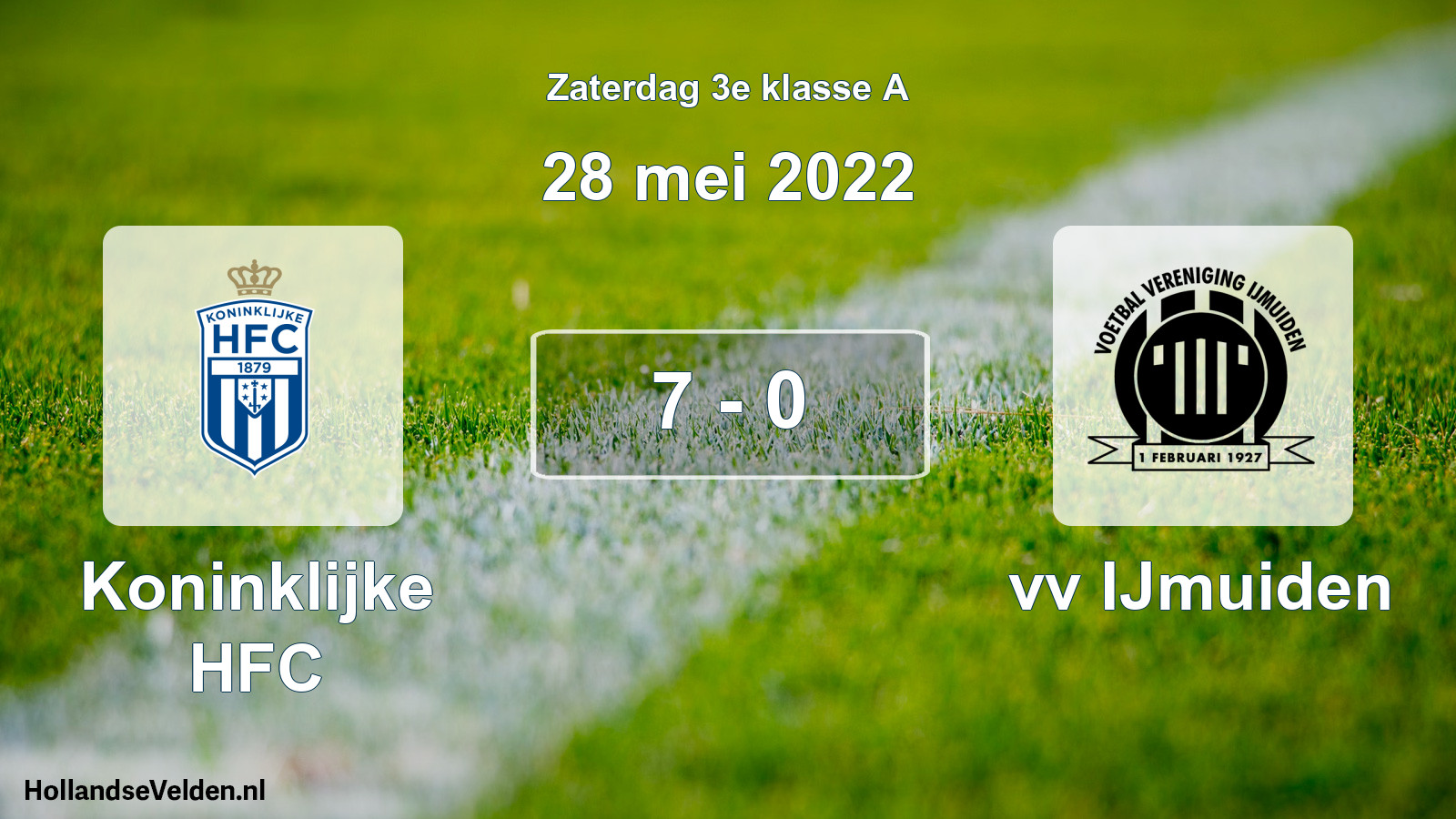 Total number of matches played: Koninklijke HFC - vv IJmuiden 7 - 0 (28 May 2022)