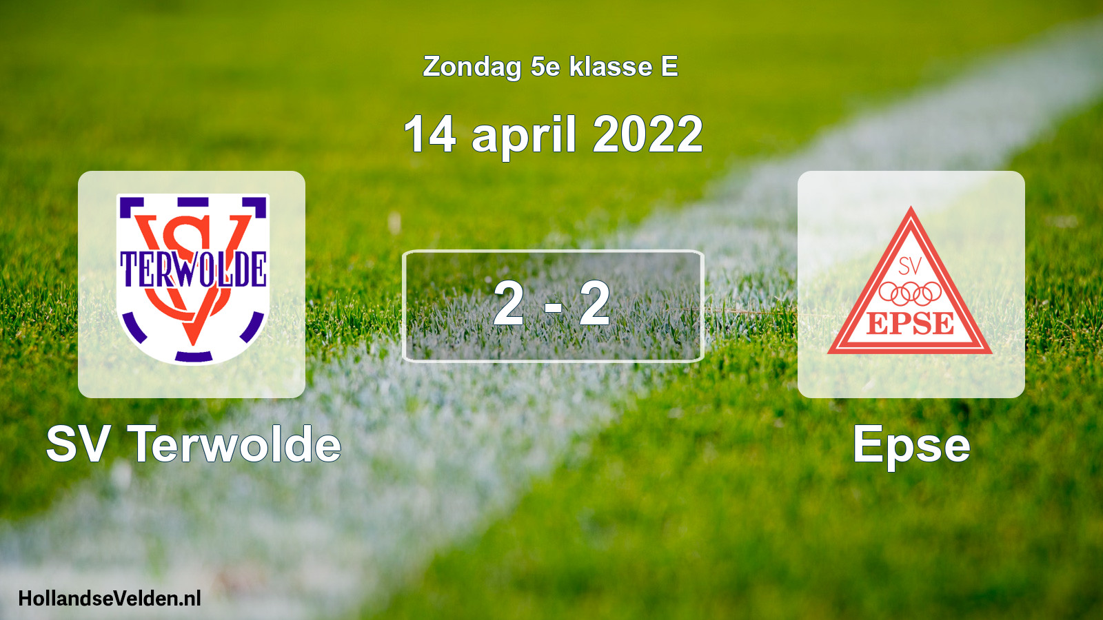 Total number of matches played: SV Terwolde - Epse 2 - 2 (14 April 2022)