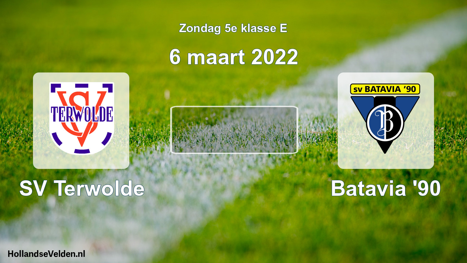 Scheduled Match: SV Terwolde - Batavia '90 (6 March 2022)