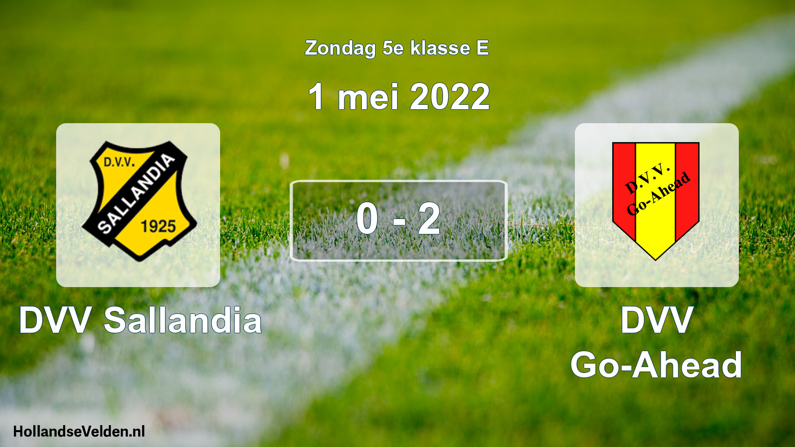 Total number of matches played: DVV Sallandia - DVV Go-Ahead 0 - 2 (1 May 2022)