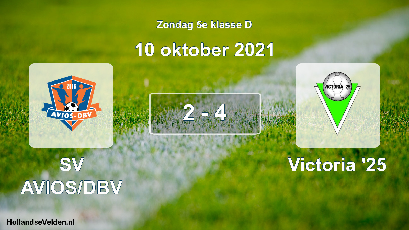 Total number of matches played: SV AVIOS/DBV - Victoria '25 2 - 4 (10 October 2021)