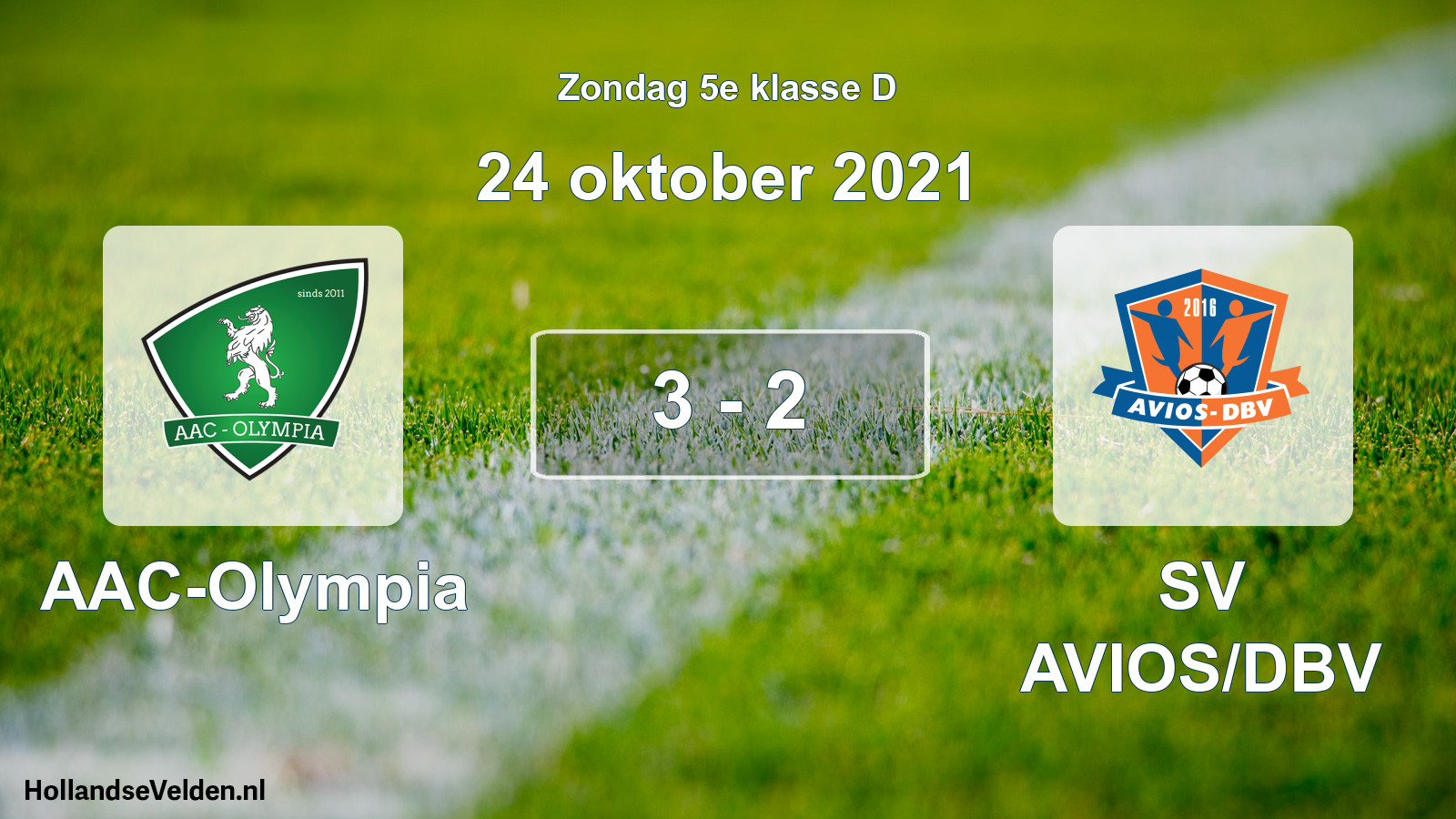 Total number of matches played: AAC-Olympia - SV AVIOS/DBV 3 - 2 (24 October 2021)