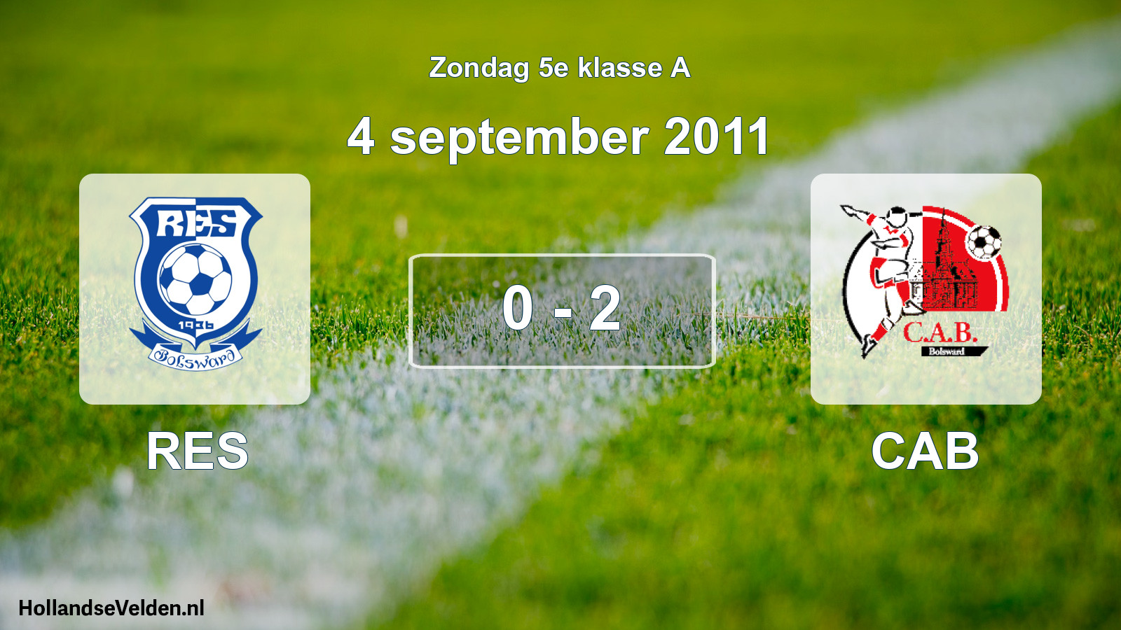 Total number of matches played: RES - CAB 0 - 2 (4 September 2011)