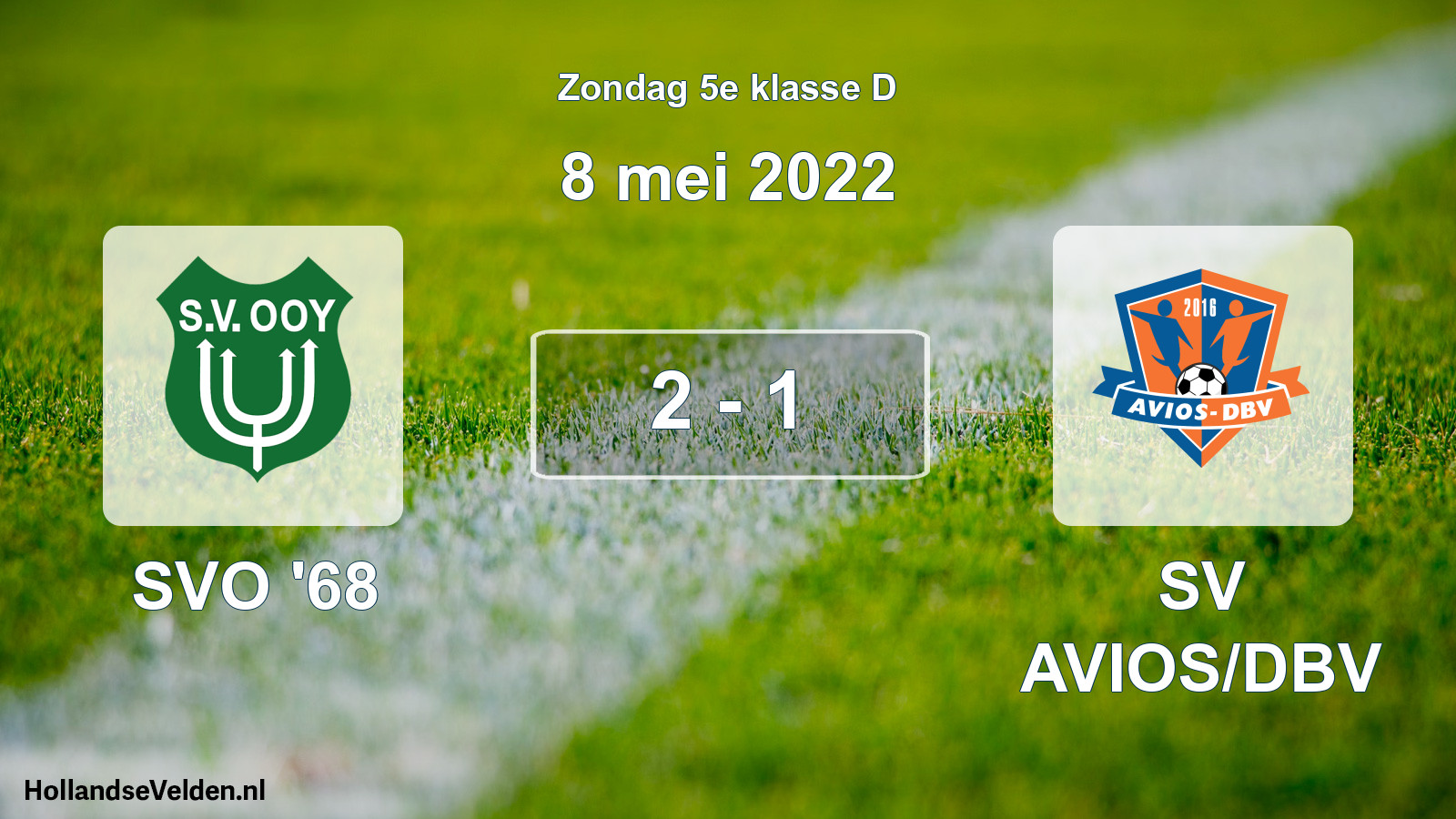 Total number of matches played: SVO '68 - SV AVIOS/DBV 2 - 1 (8 May 2022)