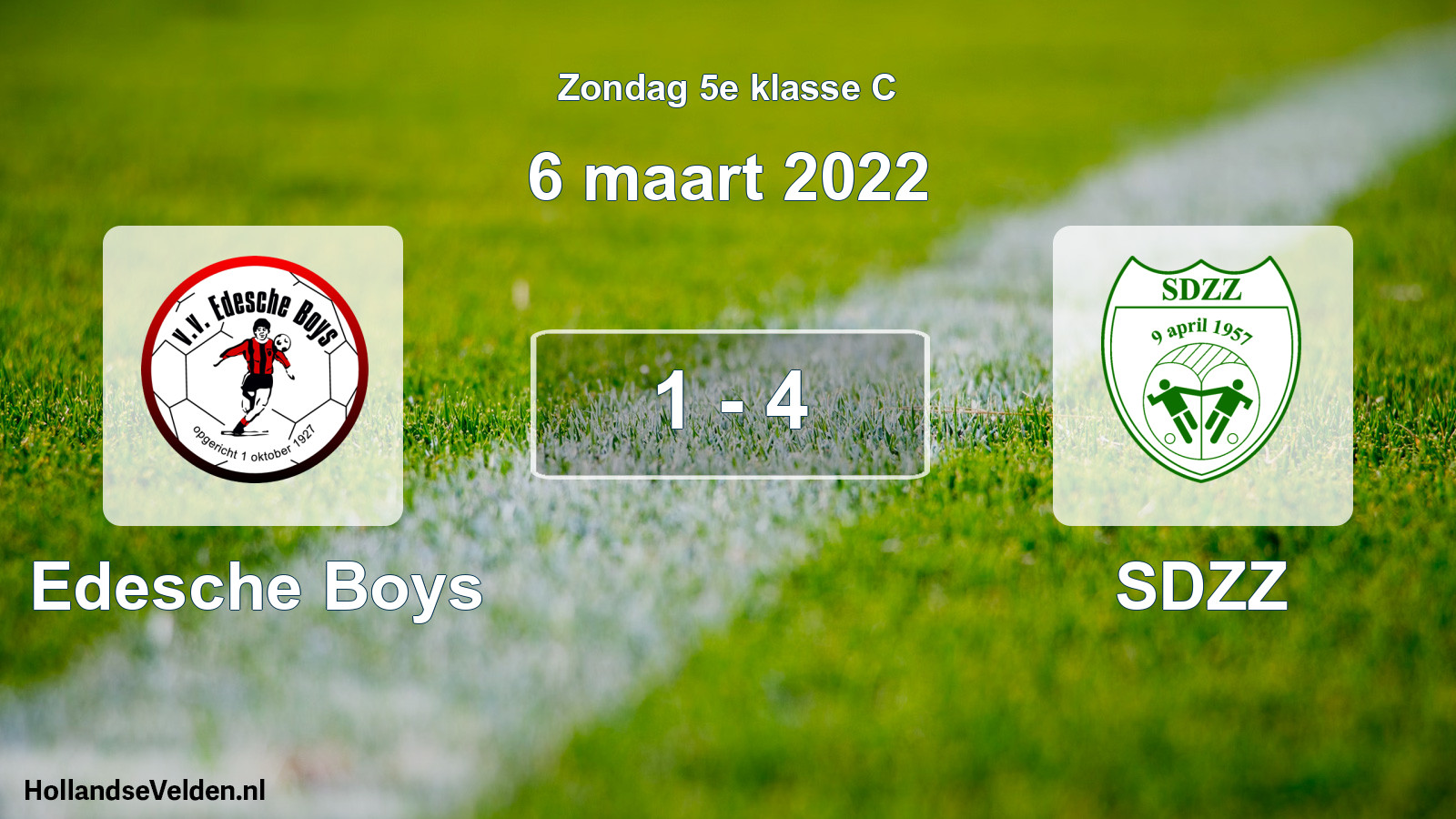 Total number of matches played: Edesche Boys - SDZZ 1 - 4 (6 March 2022)