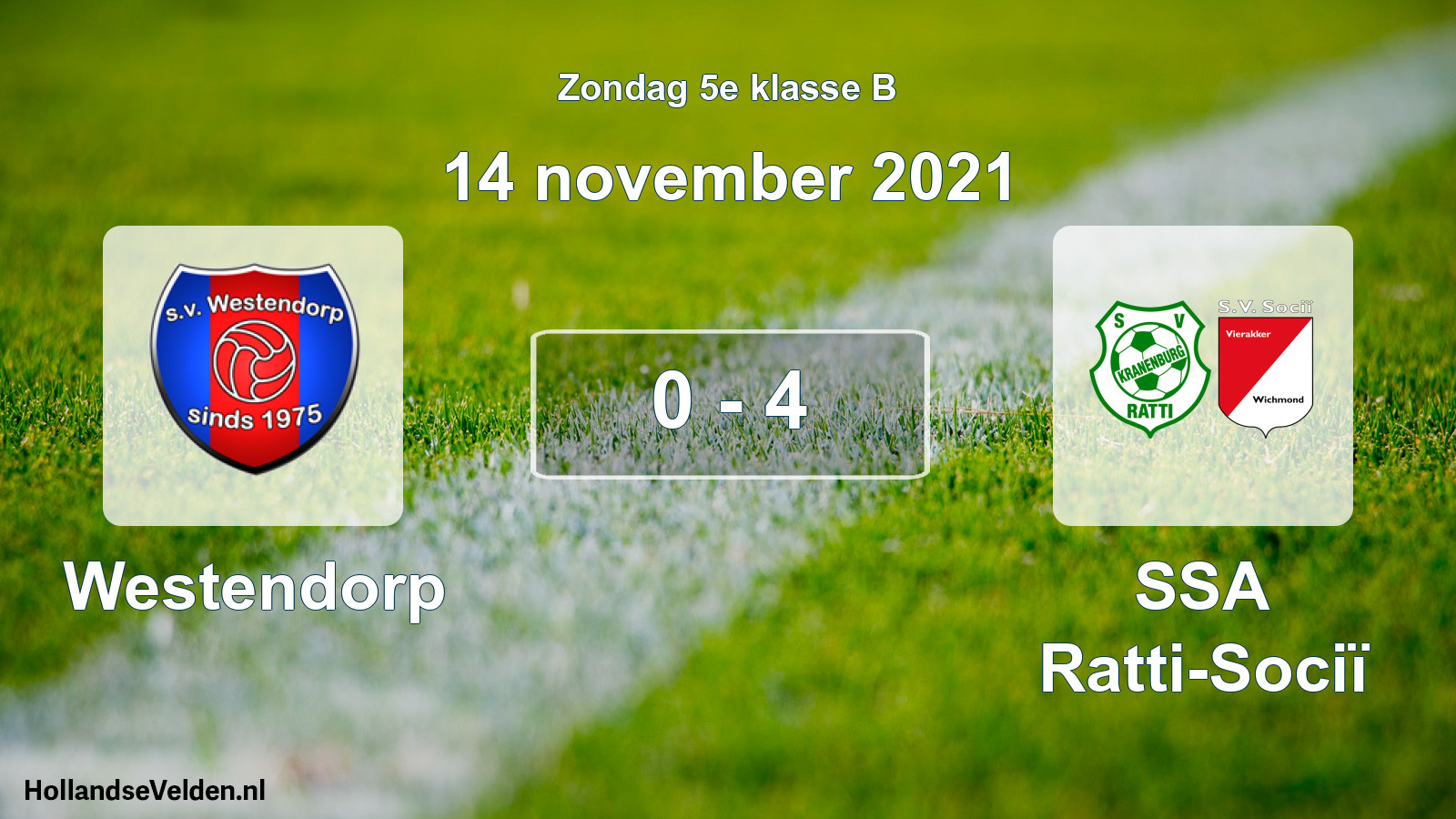 Total number of matches played: Westendorp - SSA Ratti-Sociï 0 - 4 (14 November 2021)