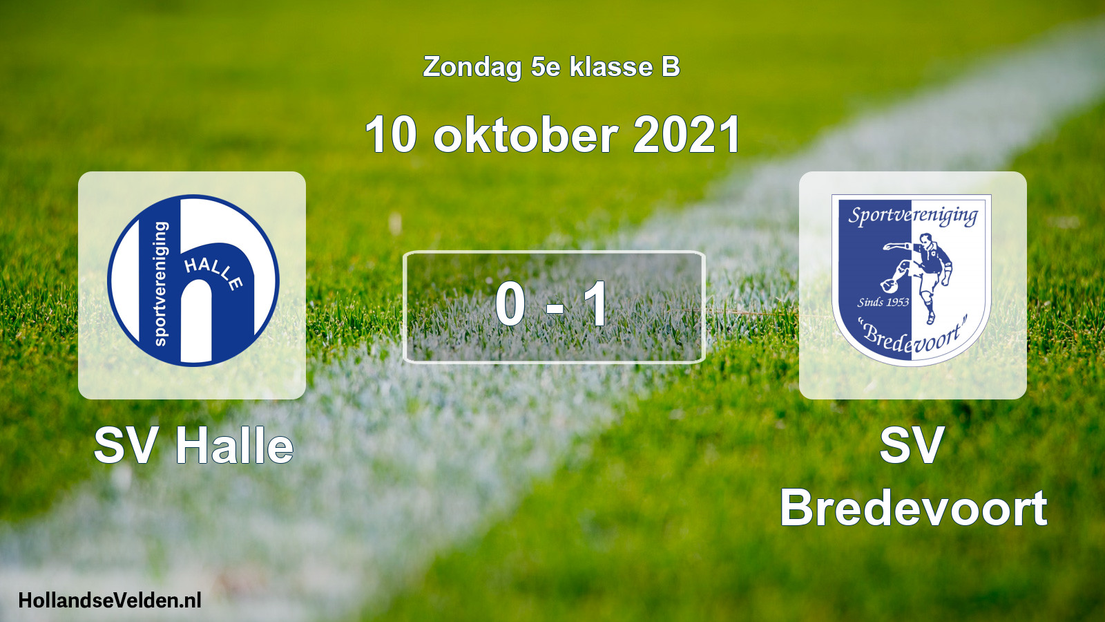 Total number of matches played: SV Halle - SV Bredevoort 0 - 1 (10 October 2021)