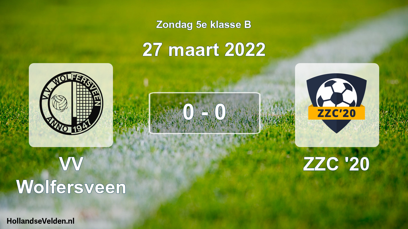 Total number of matches played: VV Wolfersveen - ZZC '20 0 - 0 (27 March 2022)