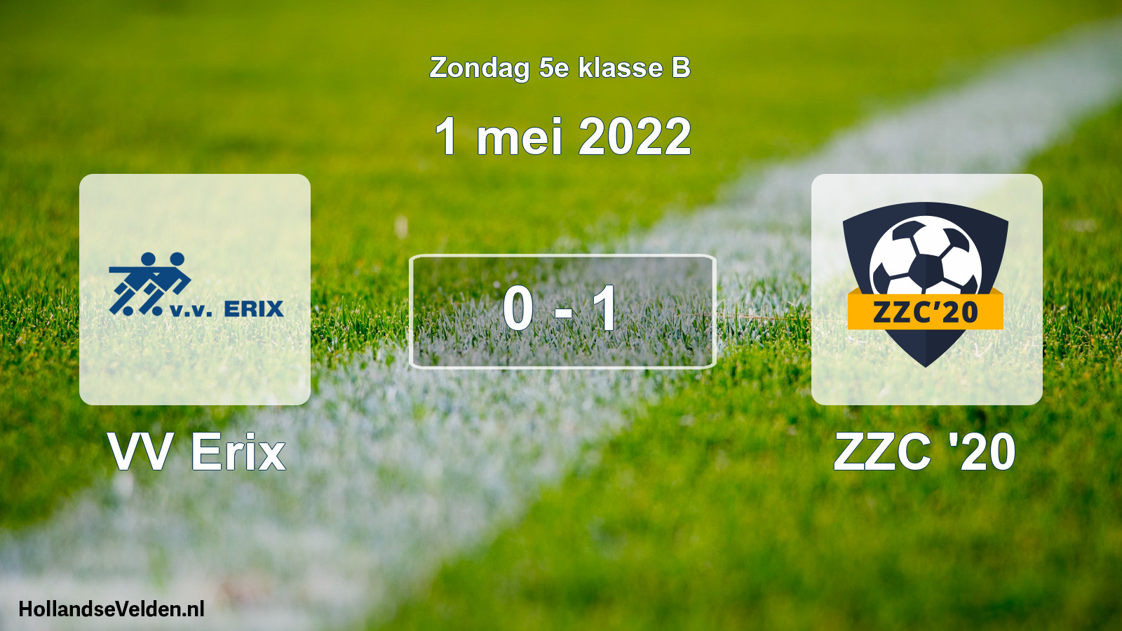 Total number of matches played: VV Erix - ZZC '20 0 - 1 (1 May 2022)